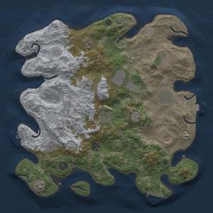 Thumbnail Rust Map: Procedural Map, Size: 3700, Seed: 302593856, 19 Monuments