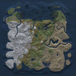 Thumbnail Rust Map: Procedural Map, Size: 4250, Seed: 998066, 15 Monuments