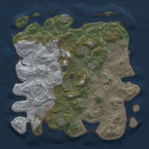 Thumbnail Rust Map: Procedural Map, Size: 4250, Seed: 998066, 19 Monuments