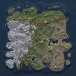 Thumbnail Rust Map: Procedural Map, Size: 4250, Seed: 998066, 15 Monuments