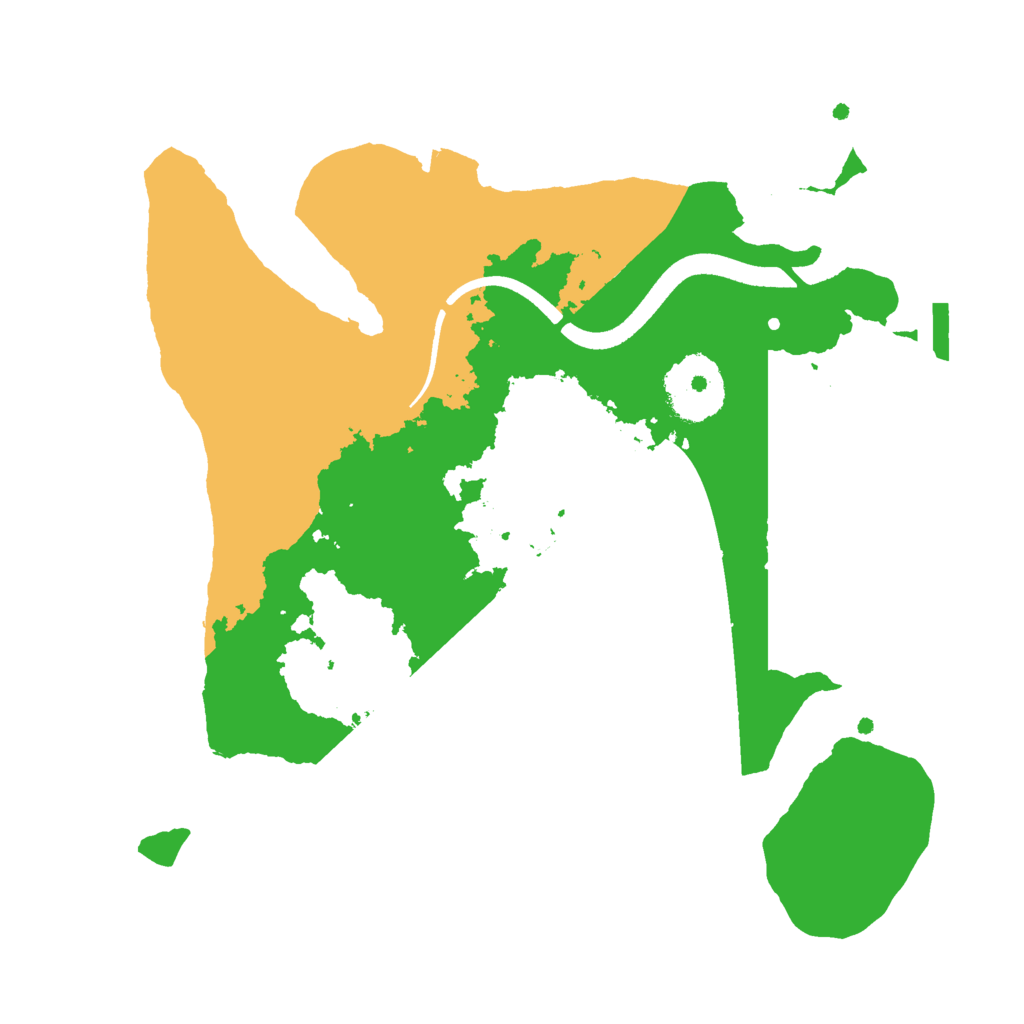 Biome Rust Map: Procedural Map, Size: 2500, Seed: 970461673