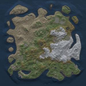 Thumbnail Rust Map: Procedural Map, Size: 4000, Seed: 4429426, 18 Monuments