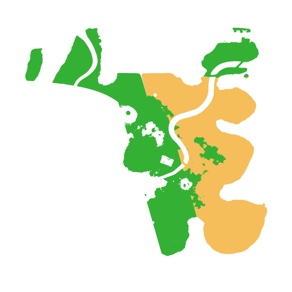 Biome Rust Map: Procedural Map, Size: 2500, Seed: 1885757648