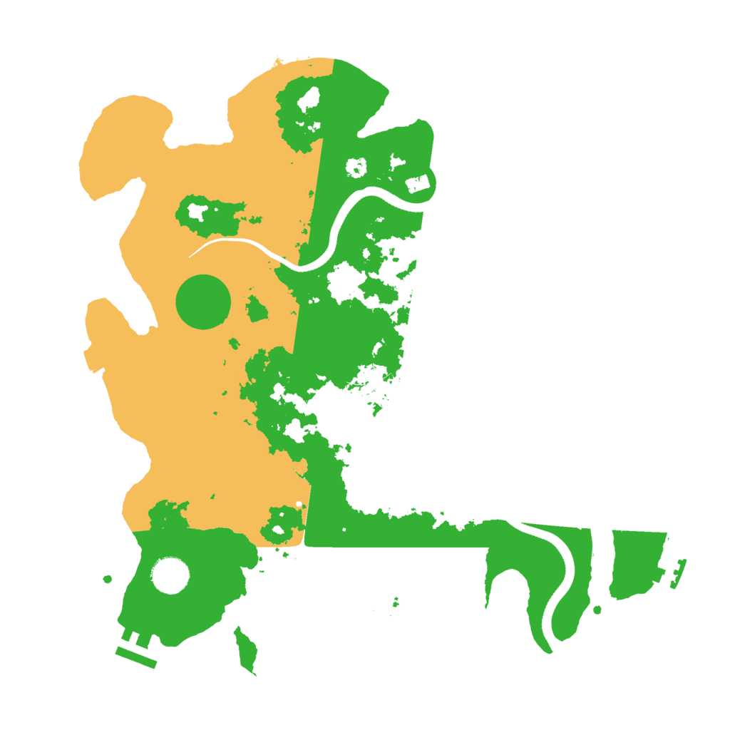 Biome Rust Map: Procedural Map, Size: 3500, Seed: 1966869279