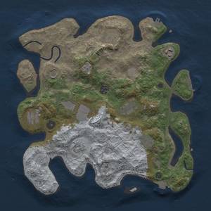 Thumbnail Rust Map: Procedural Map, Size: 3500, Seed: 603376132, 18 Monuments