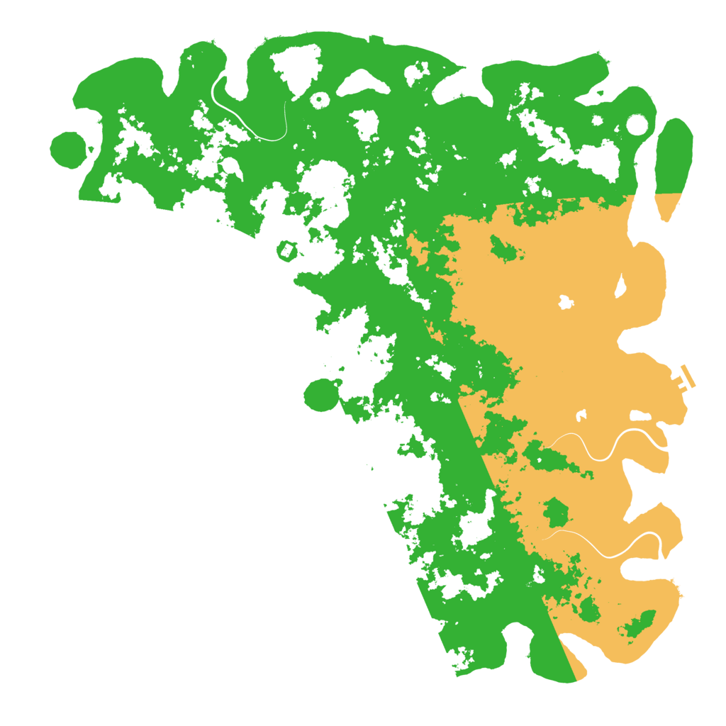 Biome Rust Map: Procedural Map, Size: 6000, Seed: 61790025