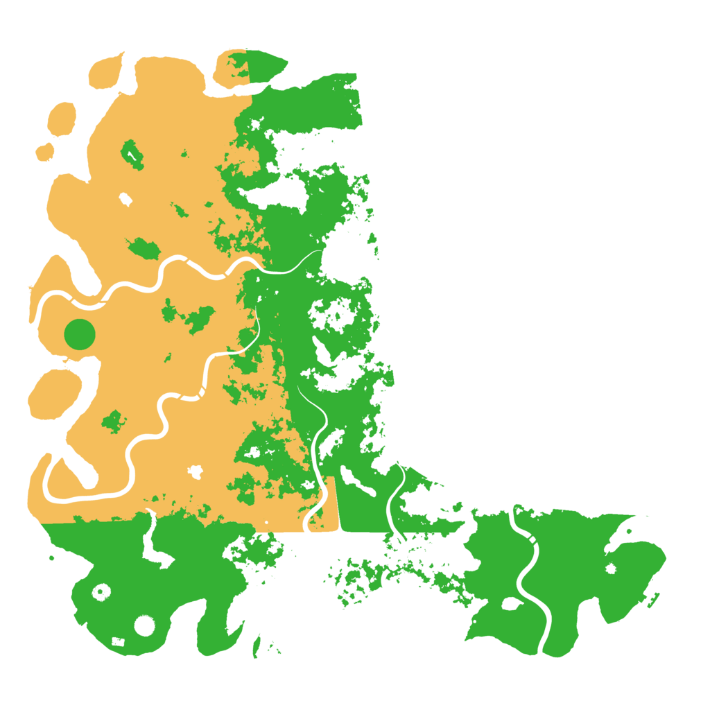 Biome Rust Map: Procedural Map, Size: 6000, Seed: 93698668