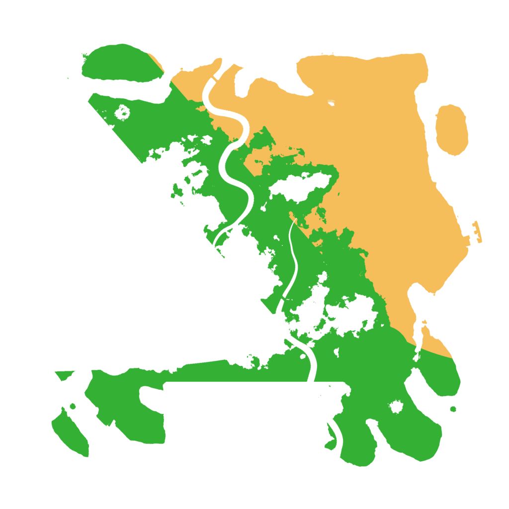 Biome Rust Map: Procedural Map, Size: 3500, Seed: 419258229