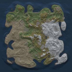 Thumbnail Rust Map: Procedural Map, Size: 4000, Seed: 1210112351, 19 Monuments