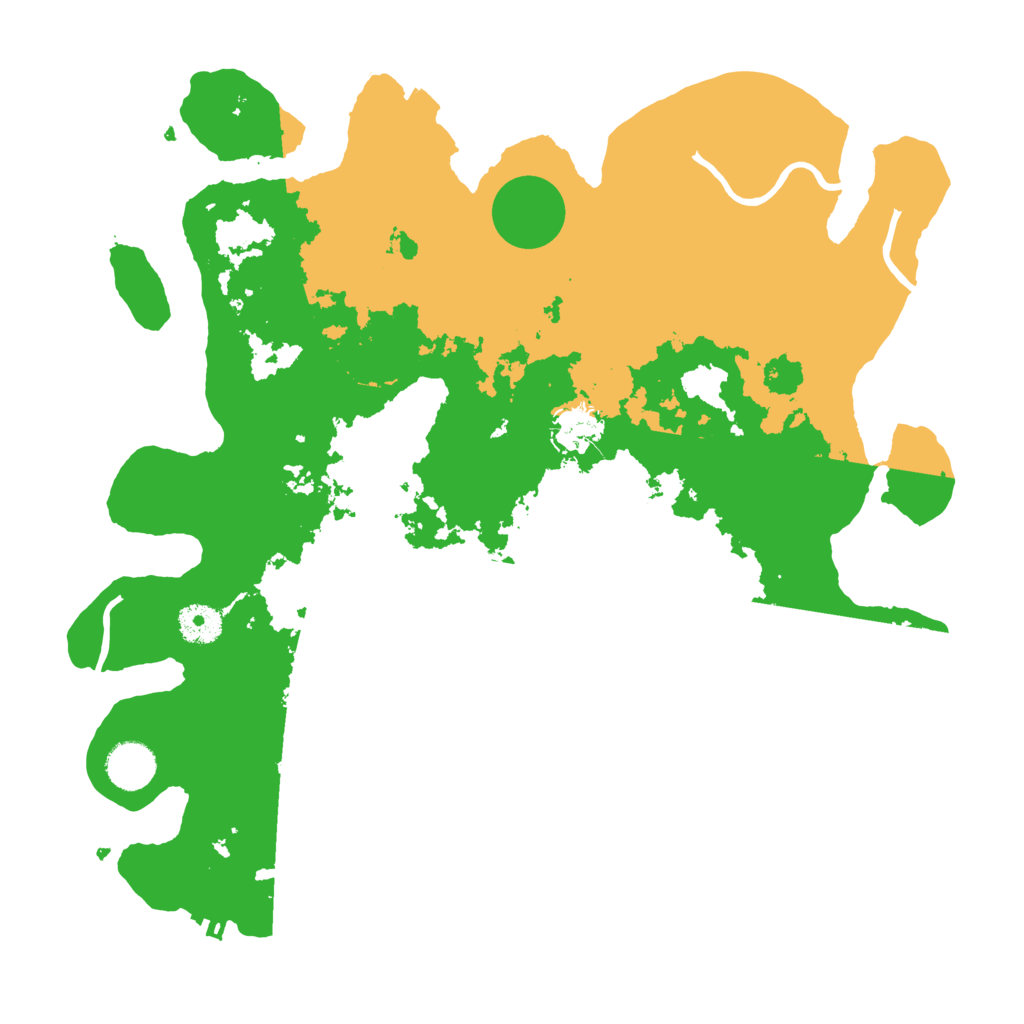 Biome Rust Map: Procedural Map, Size: 3700, Seed: 4534622