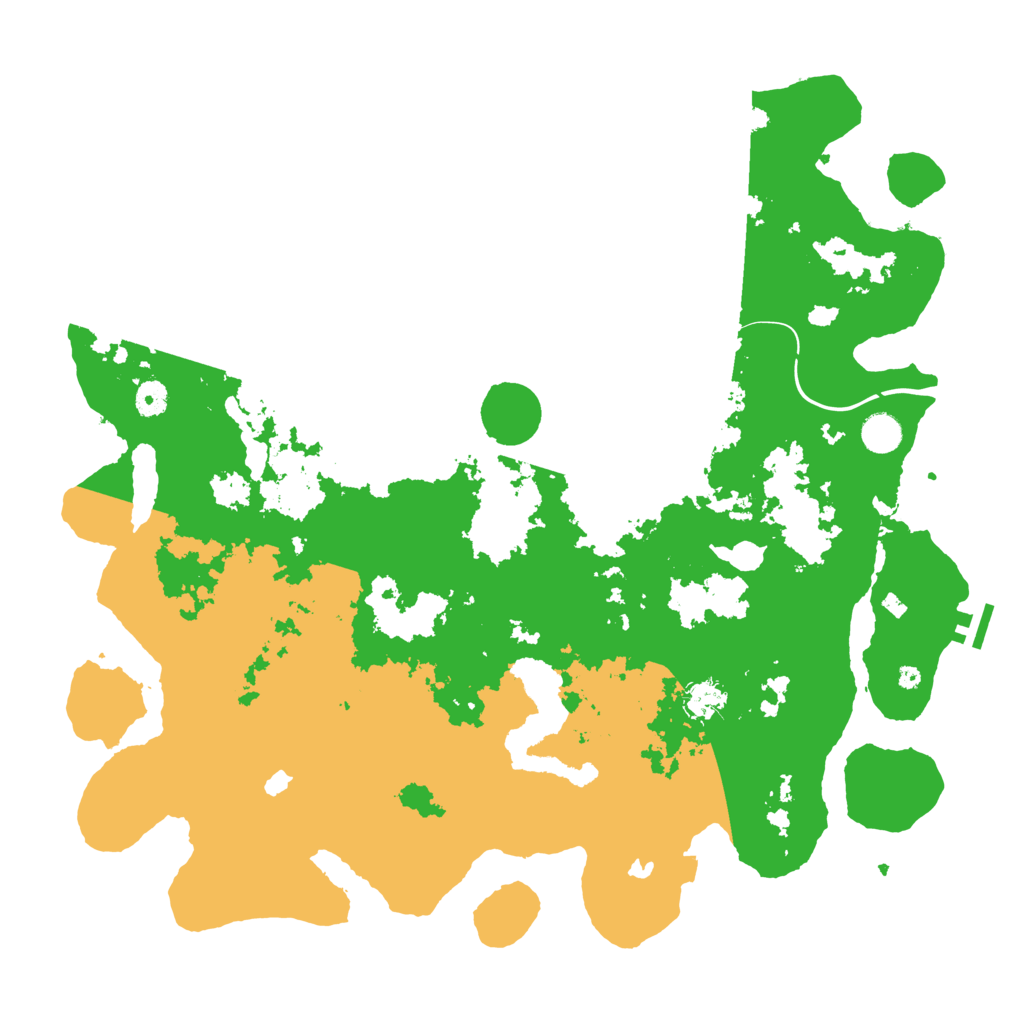 Biome Rust Map: Procedural Map, Size: 4500, Seed: 21345