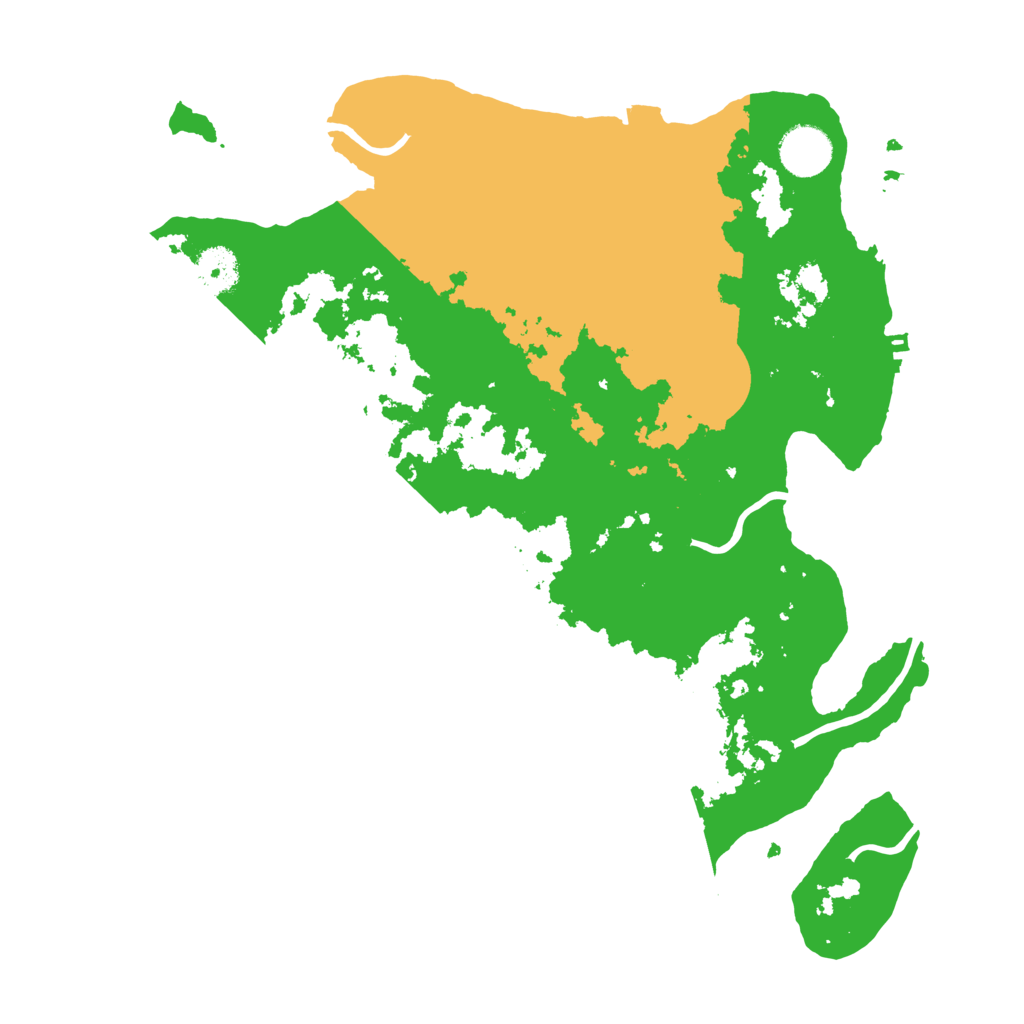 Biome Rust Map: Procedural Map, Size: 3500, Seed: 25071987