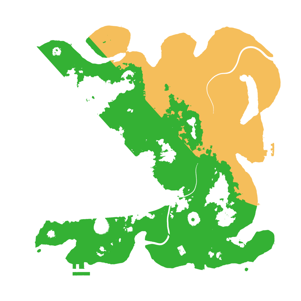 Biome Rust Map: Procedural Map, Size: 3500, Seed: 1461864144