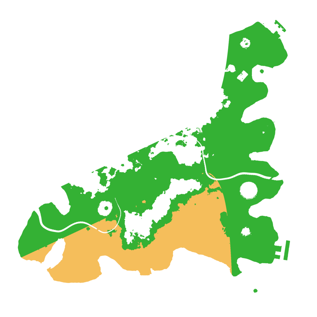 Biome Rust Map: Procedural Map, Size: 3250, Seed: 655905592