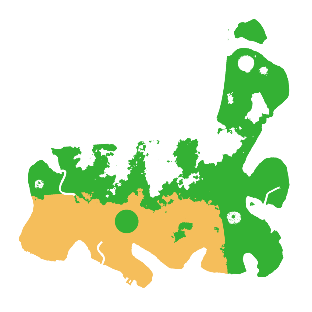 Biome Rust Map: Procedural Map, Size: 3500, Seed: 1458816177