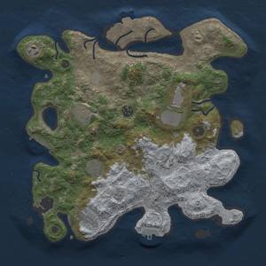 Thumbnail Rust Map: Procedural Map, Size: 3500, Seed: 156453862, 16 Monuments