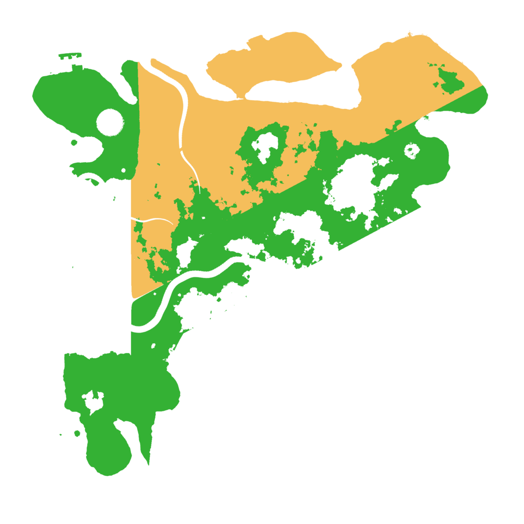 Biome Rust Map: Procedural Map, Size: 3500, Seed: 156453862
