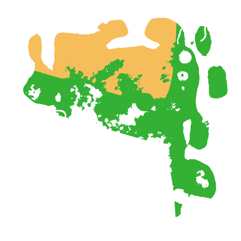 Biome Rust Map: Procedural Map, Size: 3500, Seed: 15604