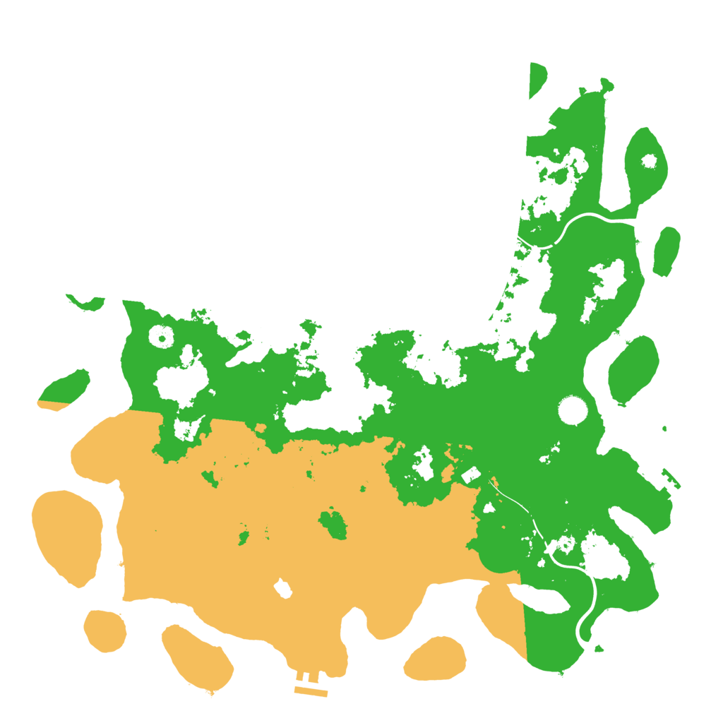 Biome Rust Map: Procedural Map, Size: 4400, Seed: 136193565