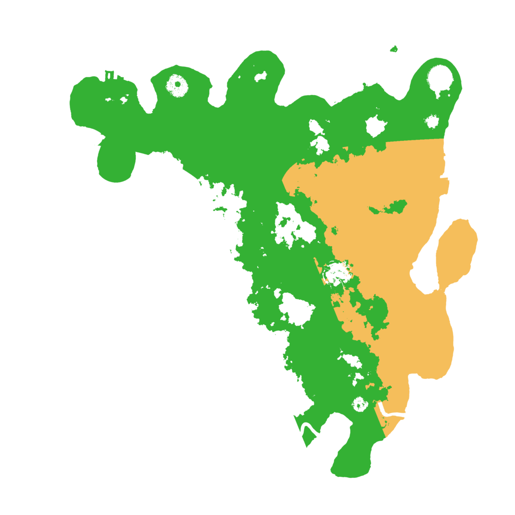 Biome Rust Map: Procedural Map, Size: 3600, Seed: 11411