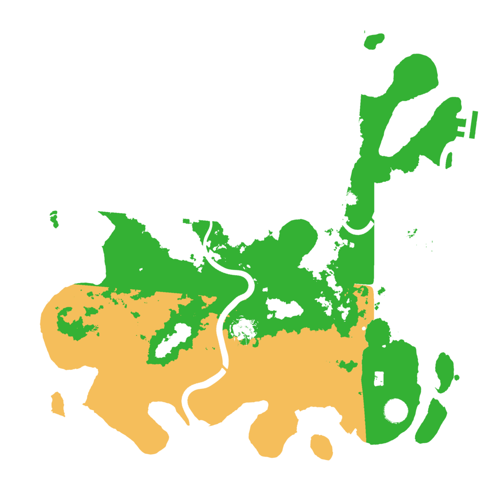 Biome Rust Map: Procedural Map, Size: 3650, Seed: 1234