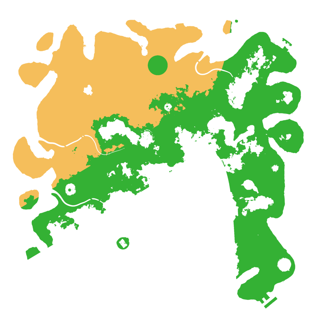 Biome Rust Map: Procedural Map, Size: 4300, Seed: 43446685