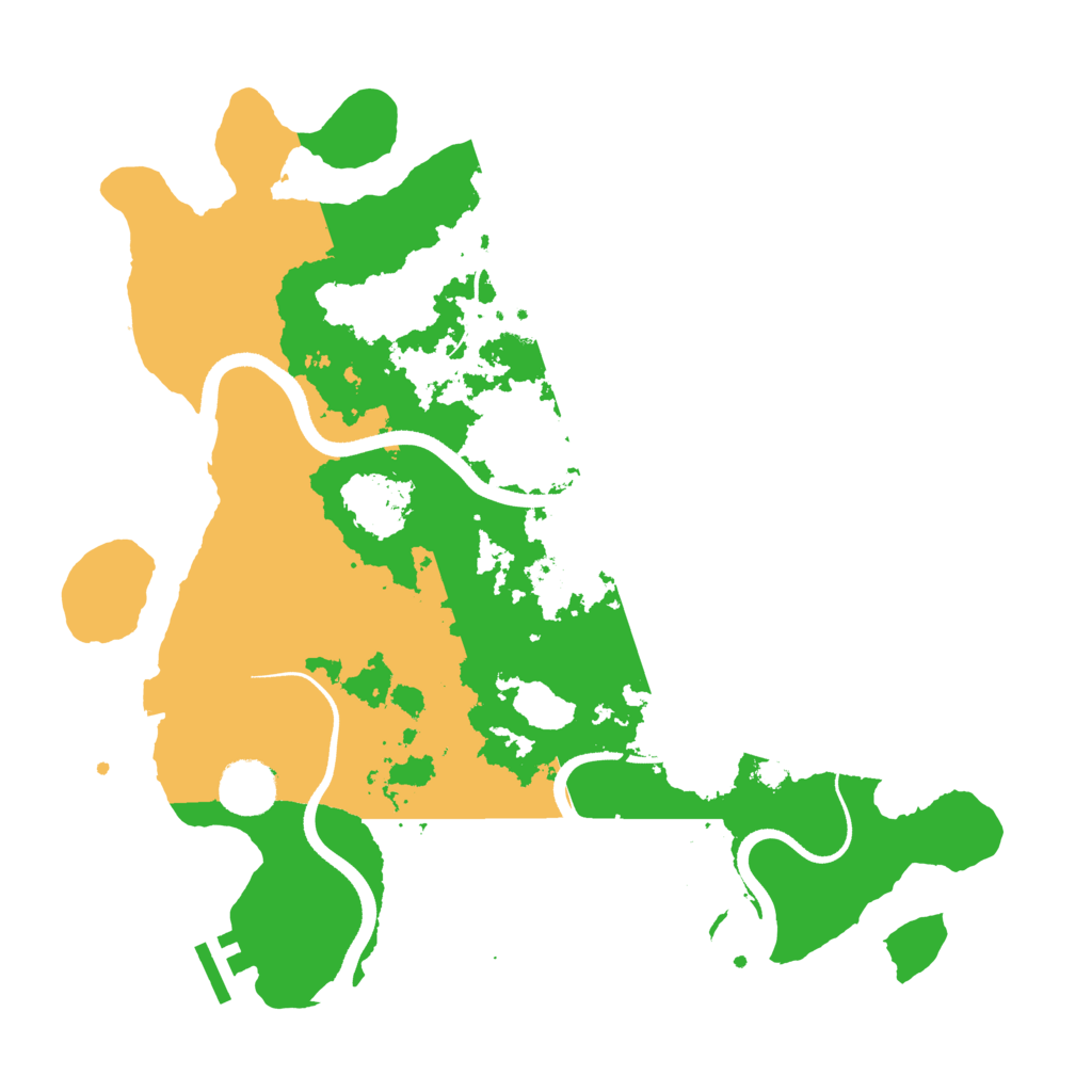 Biome Rust Map: Procedural Map, Size: 3500, Seed: 8041985