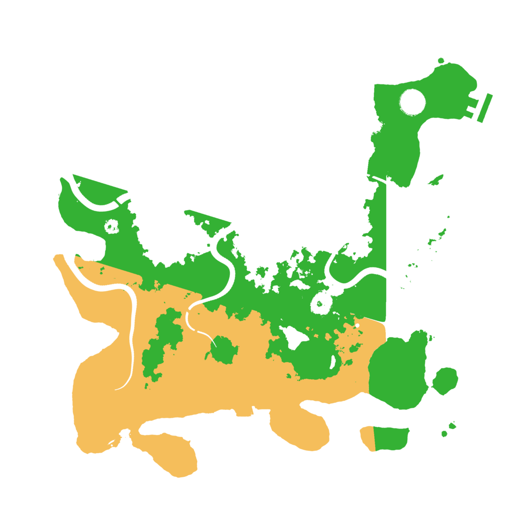 Biome Rust Map: Procedural Map, Size: 3500, Seed: 257486411