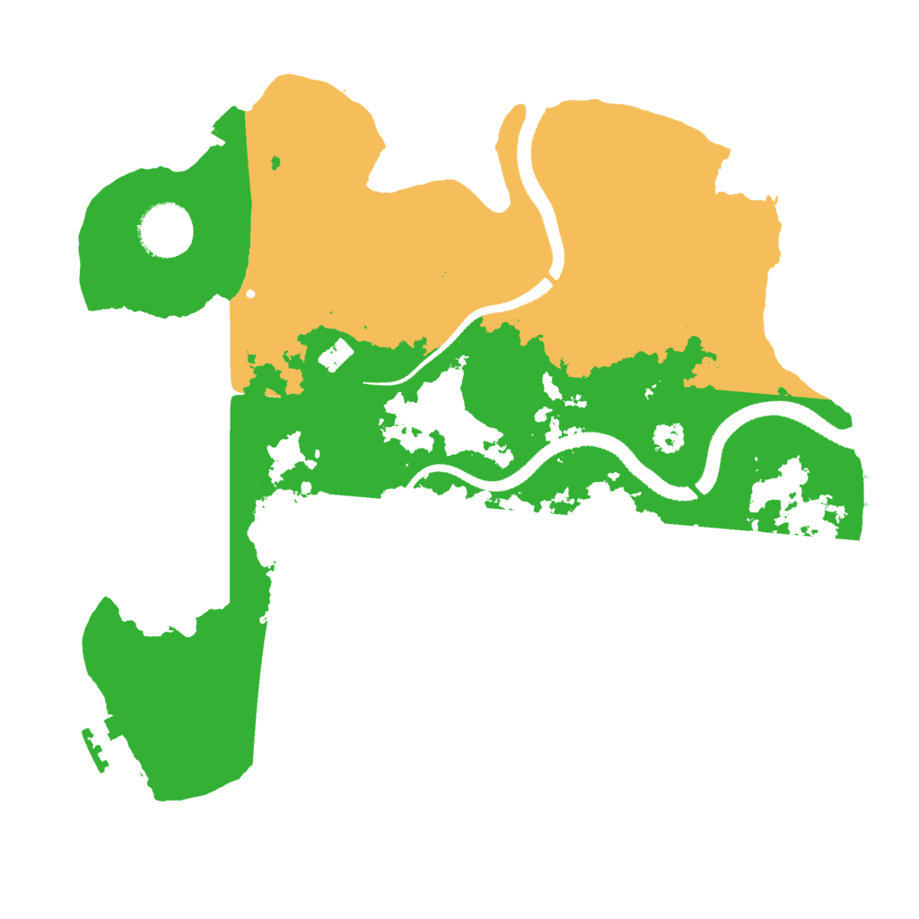 Biome Rust Map: Procedural Map, Size: 3000, Seed: 16867