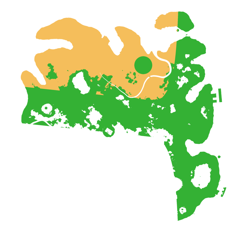 Biome Rust Map: Procedural Map, Size: 3600, Seed: 73180801