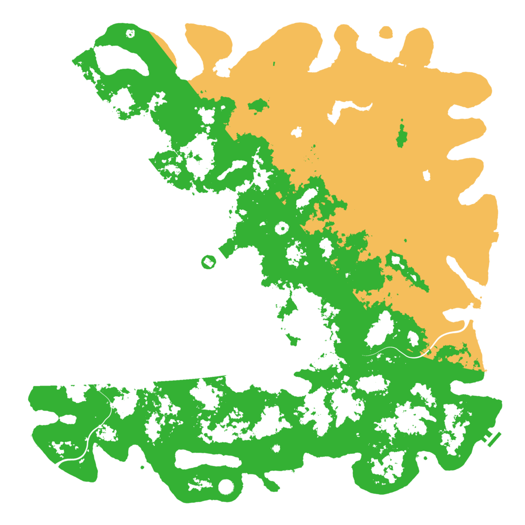 Biome Rust Map: Procedural Map, Size: 6000, Seed: 414688651