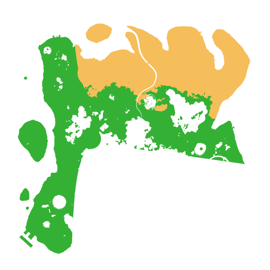 Biome Rust Map: Procedural Map, Size: 3500, Seed: 1998309209