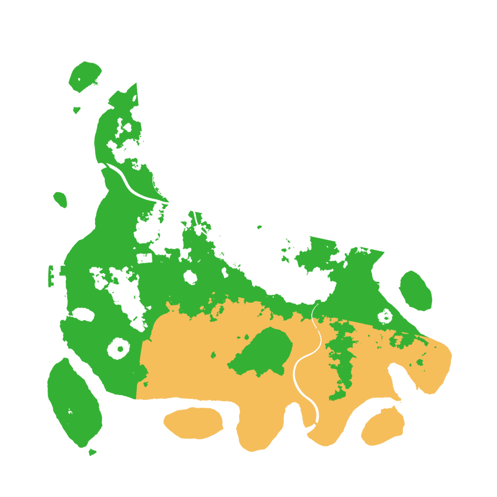 Biome Rust Map: Procedural Map, Size: 3500, Seed: 25871603