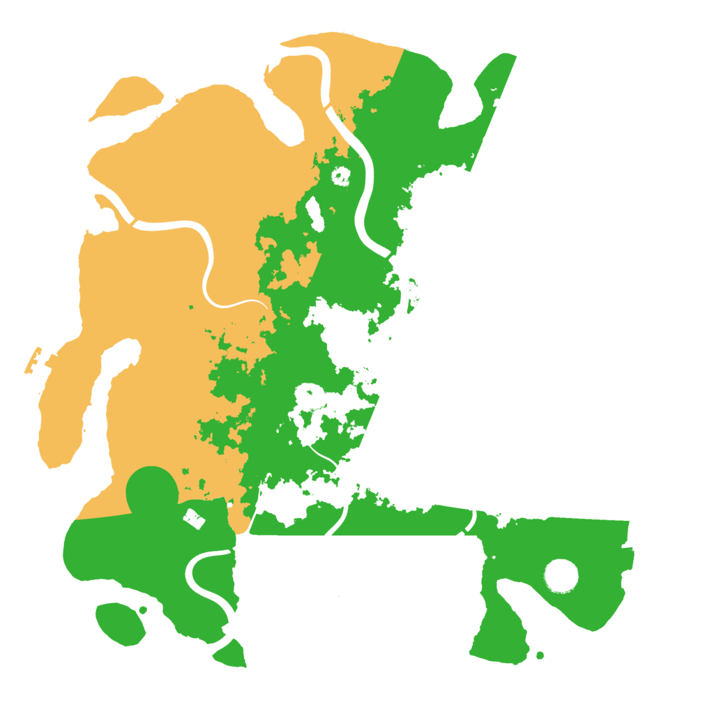 Biome Rust Map: Procedural Map, Size: 3700, Seed: 1753767743