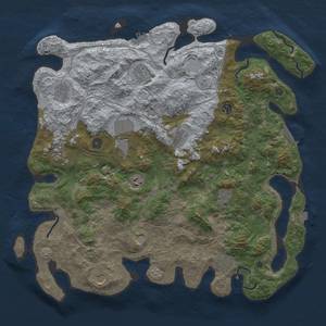 Thumbnail Rust Map: Procedural Map, Size: 4500, Seed: 1103, 19 Monuments