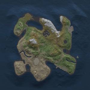 Thumbnail Rust Map: Procedural Map, Size: 2000, Seed: 1339359798, 5 Monuments