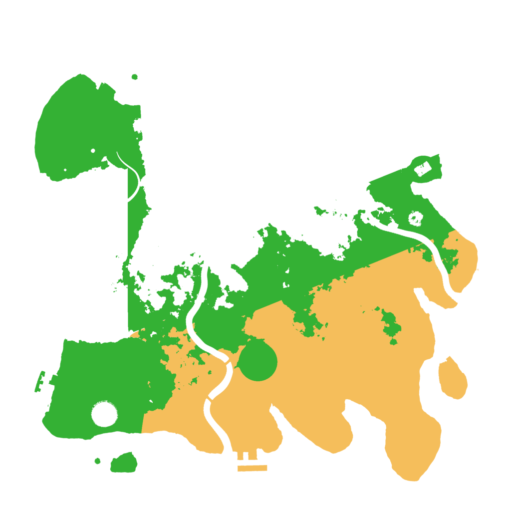 Biome Rust Map: Procedural Map, Size: 3500, Seed: 337790882