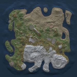 Thumbnail Rust Map: Procedural Map, Size: 4000, Seed: 153139250, 19 Monuments