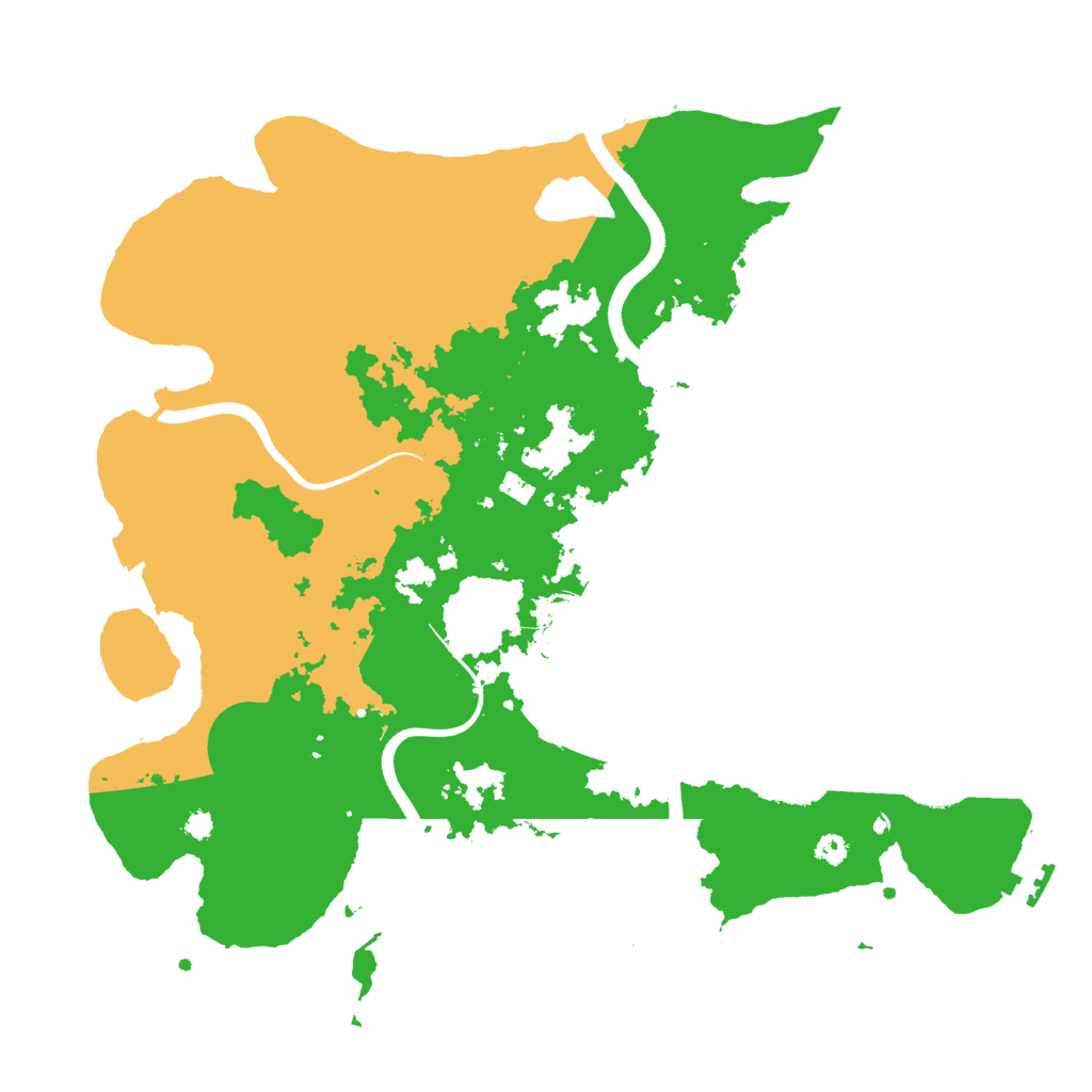 Biome Rust Map: Procedural Map, Size: 3500, Seed: 3419385