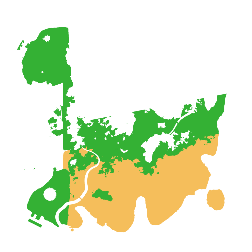 Biome Rust Map: Procedural Map, Size: 3500, Seed: 1661645499