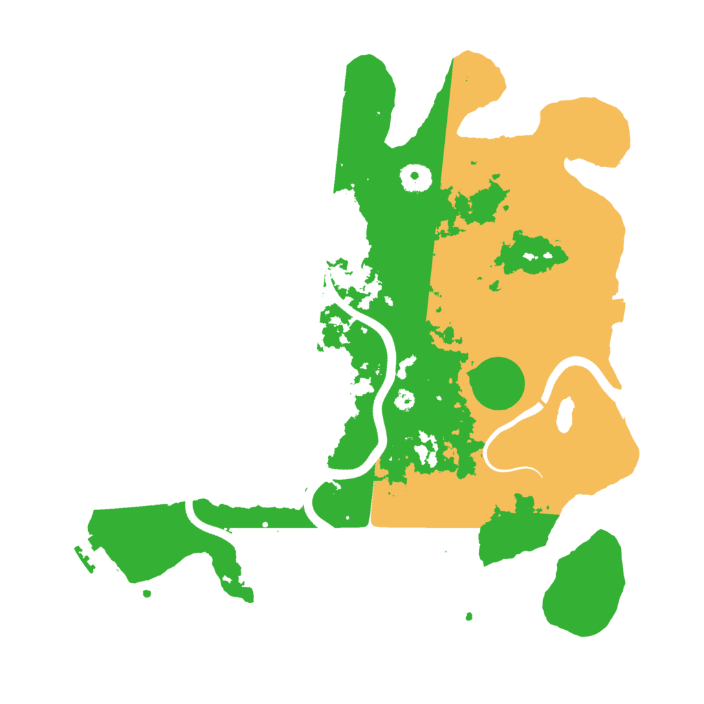 Biome Rust Map: Procedural Map, Size: 3500, Seed: 17872729