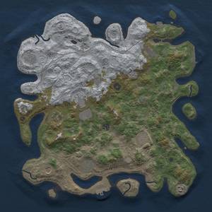 Thumbnail Rust Map: Procedural Map, Size: 4250, Seed: 421582949, 19 Monuments