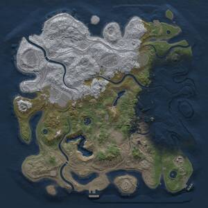 Thumbnail Rust Map: Procedural Map, Size: 4250, Seed: 421582949, 15 Monuments