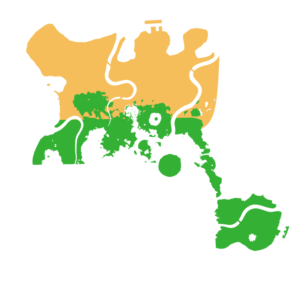 Biome Rust Map: Procedural Map, Size: 3500, Seed: 147940318