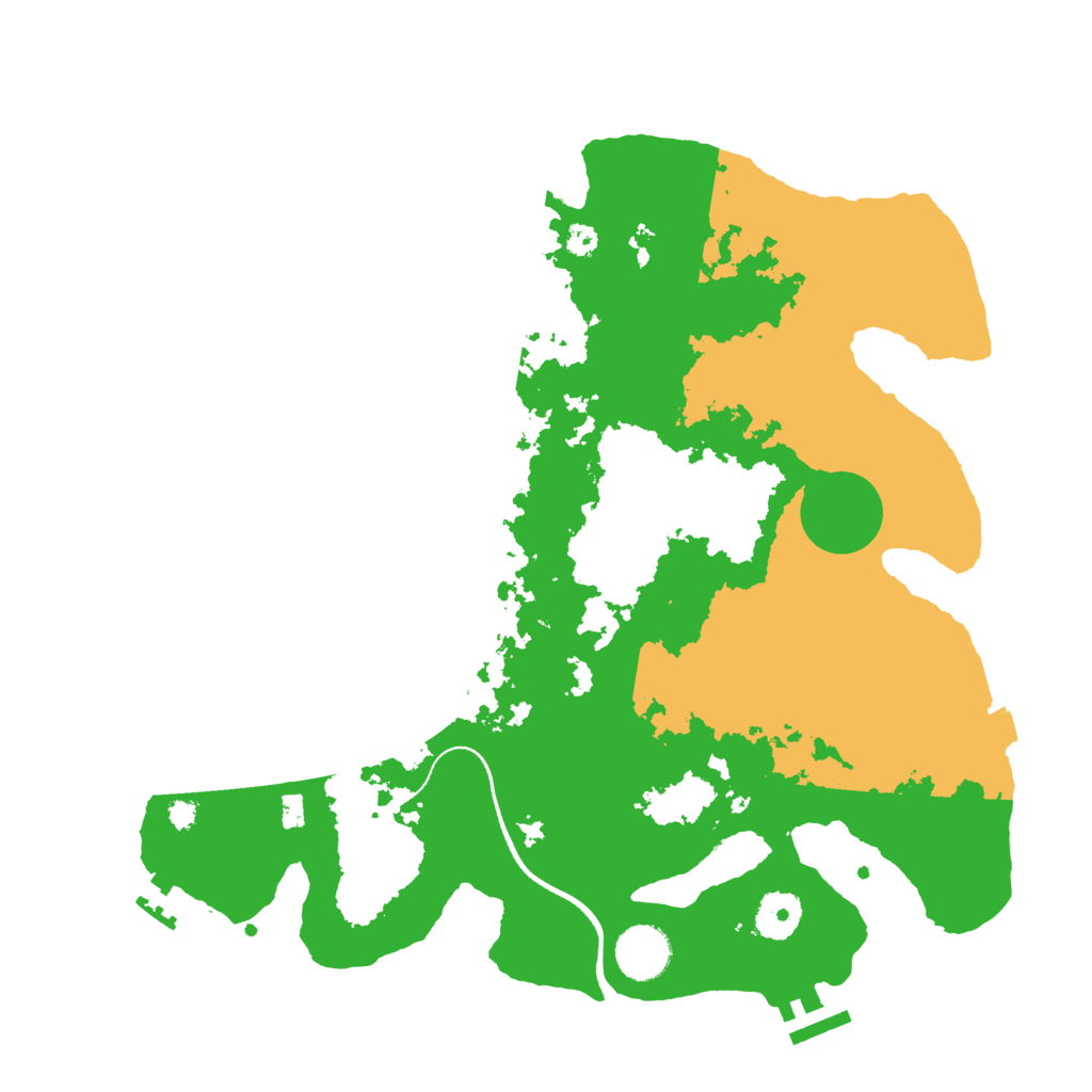 Biome Rust Map: Procedural Map, Size: 3500, Seed: 1341767458