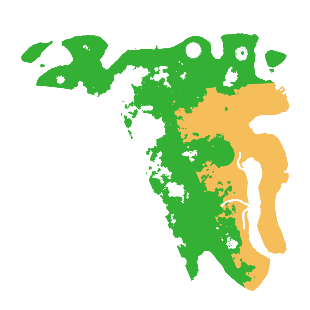 Biome Rust Map: Procedural Map, Size: 3500, Seed: 2104376965