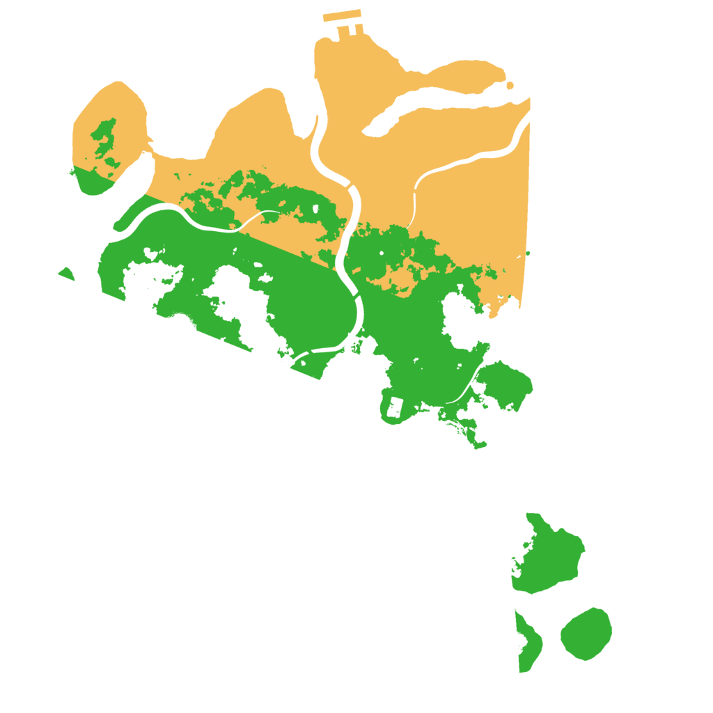 Biome Rust Map: Procedural Map, Size: 3800, Seed: 96624804