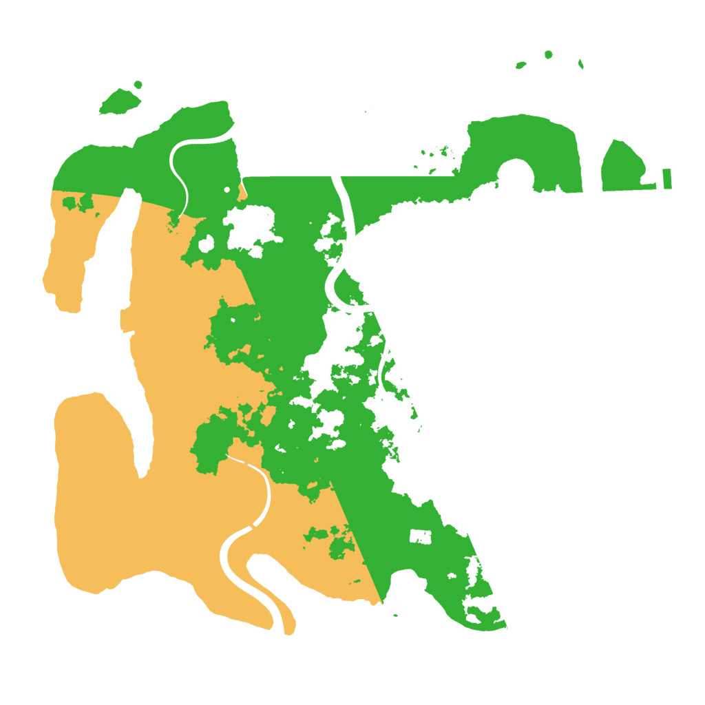 Biome Rust Map: Procedural Map, Size: 3500, Seed: 80276768
