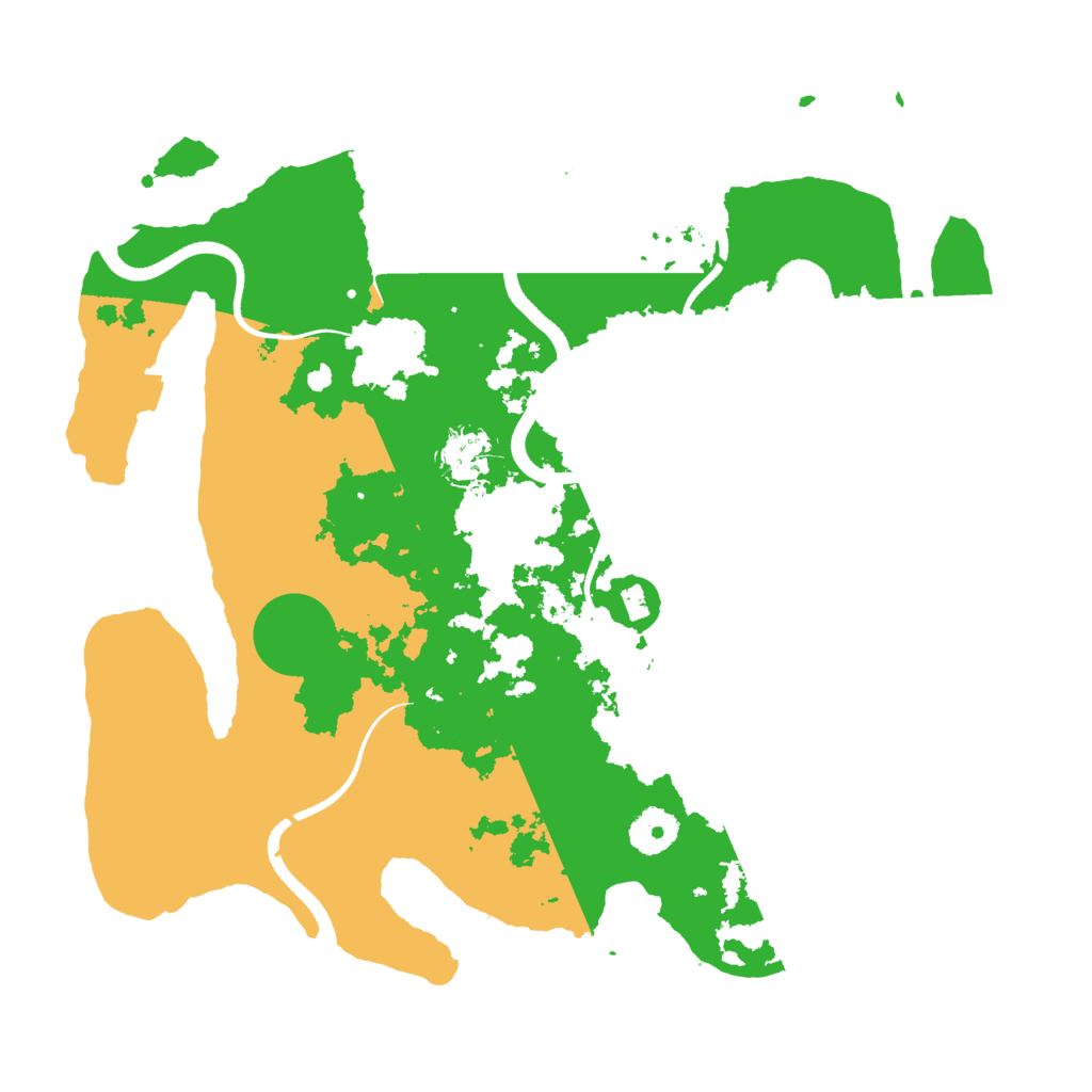 Biome Rust Map: Procedural Map, Size: 3500, Seed: 80276768