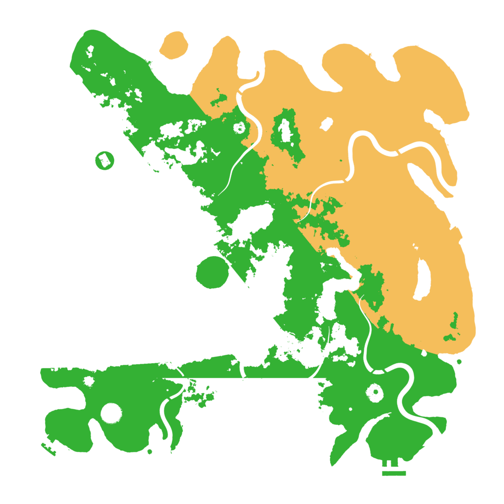 Biome Rust Map: Procedural Map, Size: 4300, Seed: 19552355